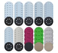 71 Pièces Papier à Poncer de Papier Abrasif pour 125mm, Disque Poncage,Tapis de Sable Sec et Humide, 60/150 / 240/400 / 800/1000 / 1500/2000 / 3000/5000, 8 trous et aucun trou