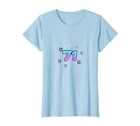 71 Years of Force Cadeau d'anniversaire Cosmique T-Shirt, Femme, Bleu Céleste, S