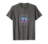 71 Years of Force Cadeau d'anniversaire Cosmique T-Shirt, Homme, Asphalte, 3XL