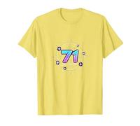 71 Years of Force Cadeau d'anniversaire Cosmique T-Shirt, Homme, Citron, 3XL