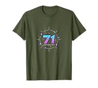 71 Years of Force Cadeau d'anniversaire Cosmique T-Shirt, Homme, Olive, L