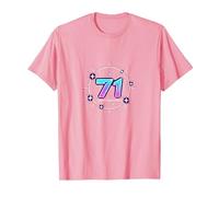 71 Years of Force Cadeau d'anniversaire Cosmique T-Shirt, Homme, Rose, XXL
