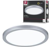71004 Atria Shine Panneau Led Rond En Plastique Avec 1 Ampoule 11,2 W Blanc Lumière Du Jour Chromé Mat 190 Mm 4000 K