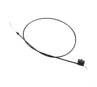 7101861MA Câble de traction pour tondeuse à gazon et petit moteur OEM - Noyau en acier inoxydable avec gaine en caoutchouc noir - Connecteur à bague de retenue