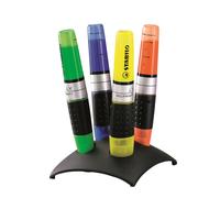 [7104-2] STABILO Set de 4 Surligneurs LUMINATOR Niveau Visible Pointe Biseautée