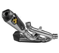 Arrow With Titanium Works Silencer Ducati Panigale V4 1100 2018-2023 Not Homologated Muffler With Link Pipe Argenté Not Homologated