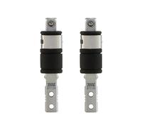 711L Extension 2 en 1 à extrémité plate hexagonale à douille carrée 6,35 mm - Compatible avec l'adaptateur d'embout multifonction Leatherman - Rallonge de tournevis à 2 voies - Lot de 2