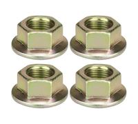 712-0417A Lot de 4 écrous de lame de broche pour tracteurs de jardin et tondeuses à virage zéro, filetage 58-18, écrous hexagonaux en métal à bride