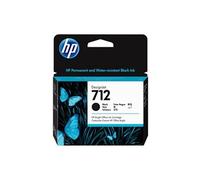 3ED71A Cartouche encre authentique HP 712 noir 80 ml, haute capacité avec encre HP d'origine, pour traceurs grand format DesignJet T650, T630, T250, T230, Studio et tête d'impression HP 713 DesignJet