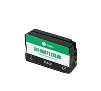 712 XL 712xl La Cartouche d'encre Fonctionne avec DesignJet T650 T630 T250 T230 T210 Compatible avec Les modèles 3ED71A 3ED67A 3ED68A 3ED69A(BK)
