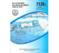 7126l de l'ile balanec aux heaux de brehat - cours du jaudy 1/20000 - Collectif - Epshom - broché - Atlas / carte