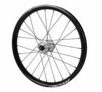 712g Roue Avant De Vélo Pliant 20 Pouces Frein À Disque 100×9mm QR 24 Trous, Jantes À Double Paroi en Alliage D'aluminium 2 Roulements(Silver)