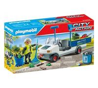 Playmobil City Action 71433 - Agent d'entretien voirie avec véhicule