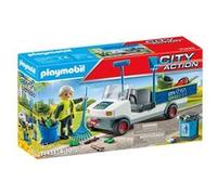 Playmobil City Action 71433 - Agent D'entretien Voirie Avec Véhicule