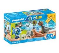 Playmobil Jeu 71448 myLife – Animatrice avec otarie et phoques – Parc Animalier – Dès 4 ans