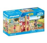 71475 Charpentier avec tourelle de jeu - My Life - 58 pieces - Jeu de rôle créatif Bleu G