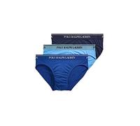 Slip Ralph Lauren Low Rise bleu marine bleu clair (3 unités) - M