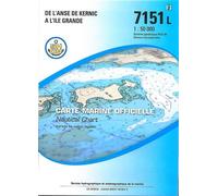 Plastimo Kernic Cove-ile Grande Shom Marine Charts 7151 L Clair 84 x 120 cm