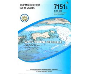 7151l anse de kernic a ile grande - Collectif - Epshom - broché - Atlas / carte