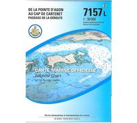 7157l de la pointe d'agon au cap de carteret - passage de la deroute Passage de la déroute, Échelle 1:48 361 - Collectif - Epshom - broché - Atlas / carte