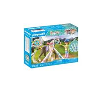Playmobil Jouet 71640 Cavalière à colorier – Cheval, personnage et 3 marqueurs Crayola – Dès 5 ans