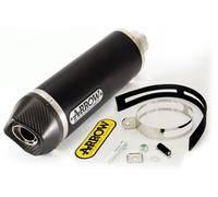 SILENCIEUX ARROW RACE TECH ALUMINIUM CARBONE FONCÉ POUR KAWASAKI ER-6F 2012-201