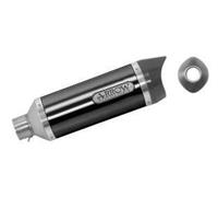 Arrow Thunder Aluminium Dark With Carbon End Cap Yamaha Mt-07 ´14-20 Homologated Muffler Doré Homologated