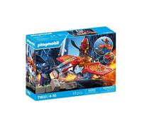 Playmobil | Heroes | Drone des héros Contre Le méchant Ninja | Jouet à partir de 5 Ans | Cadeau pour Enfants | avec Drone & Figurines pour des Jeux de rôle Riches en Aventures | 71833