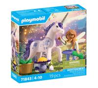 Playmobil Jouet Licorne Collection Lavande chanceuse avec fée, accessoires interchangeables 71843