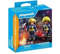 Playmobil – Duo Pack Pompiers 71885 – hache et extincteur – Bleu
