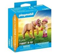 Playmobil Duo Pack - Fille avec son poney 71887