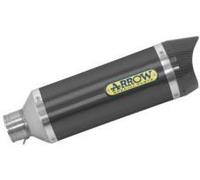 Arrow Thunder Aluminium Dark With Carbon End Cap Honda Cb 650 R ´19-22 Homologated Muffler Doré Homologated