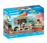 Playmobil | Vacation on The Beach | Ice Cream Truck avec Surfshop | Jouets à partir de 4 Ans | Cadeau pour Enfants | Encourage la créativité | Aventure à la Plage avec Figurines & véhicule | 71904