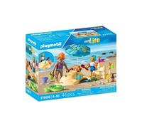 71906 Famille jouant dans le sable a la plage, My Life Vacances a la plage, 46 pieces, des 4 ans