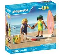 71907 Playmobil Cours de surf à la plage, 2 personnages Bleu