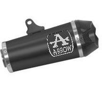Arrow Works Nichrom Dark With Carbon End Cap Yamaha Tracer 7 ´21-23 Homologated Muffler Argenté Homologated