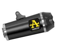 Arrow Works Nichrom Dark With Carbon End Cap Yamaha Mt-09 ´21-23 Homologated Muffler Argenté Homologated
