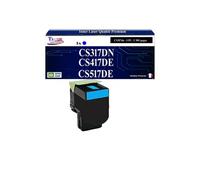 71B20C0 - Toner compatible avec Lexmark CS317, CS317dn, CS417dn, CS517de, CX317, CX317dn, CX417de, CX517de Cyan - 2 300 pages