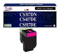 71B20M0 - Toner compatible avec Lexmark CS317, CS317dn, CS417dn, CS517de, CX317, CX317dn, CX417de, CX517de Magenta - 2 300 pages