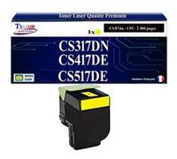 71B20Y0 - Toner compatible avec Lexmark CS317, CS317dn, CS417dn, CS517de, CX317, CX317dn, CX417de, CX517de Jaune - 2 300 pages