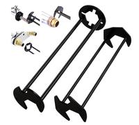 71Nmly 2Pcs Sink Wrench Tap Spanner Set,Four-jaw Hex Basin Zange & Klempner Werkzeuge,Rohrzange Sink 7 Größen Universal Sink Klempner Zange für Küche Bad Wasserhahn Zange für enge Räume