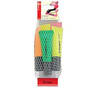 [72/5-2-4] STABILO Lot de 4 Filets de 5 surligneurs Texmarker NEON assortis