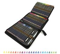 72 crayon de couleur aquarellable pro pas cher avec accessoire dessin et Sac ,kit de dessin pro crayon aquarelle,Cadeau pour Artistes, Adultes et Enfant