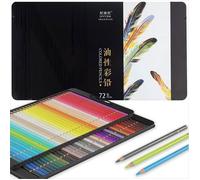 72 Crayons de couleur À base d'huile - Acropaq - Set de 72 avec numéros - Haute qualité- Professionel ou Amateur