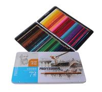 72 Crayons De Couleur Grasse Peints À La Main, Pinceaux De Peinture Au Plomb, Fournitures Scolaires Et De Bureau, Kit D'outils De Dessin Colorés Solubles Dans L'eau
