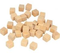 72 Cubes En Bois - 1,2x1,2 Cm