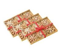 72 Étoiles en paille pour sapin de Noël