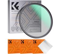 72 mm Black Diffusion Filter 1/2 and 3 Vacuum Packed Cleaning Cloths Black-Mist Cinematic Effect Filter for Digital Camera Lens (K-Series)
