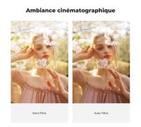 72 mm Black-Mist 1/4 Filter and ND2-32 Filter 2 in 1 and Special Effect Cleaning Cloth for Camera Lens