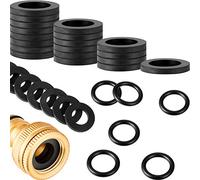 72 Piece d'étanchéité pour tuyau en caoutchouc comprenant 24 Piece 1/2" rondelles de raccordement 24 joints toriques de tuyau et 24 3/4" rondelles de tuyau de douche